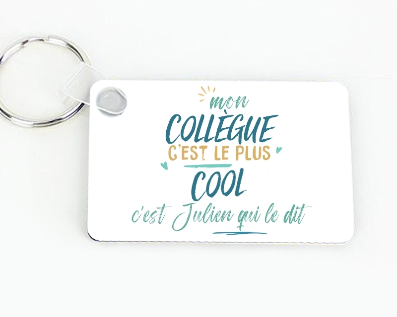 Porte-clés personnalisé : Collègue le plus...