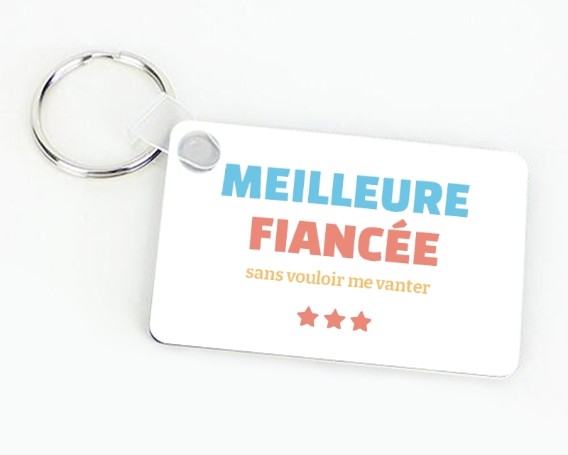 Porte-clés personnalisable - Meilleure Fiancée