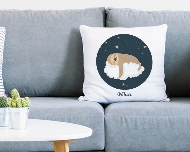Coussin Personnalisable Enfant - Collection Paresseux - Douce Nuit