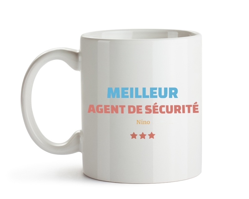 Mug personnalisé - Meilleur Agent de sécurité