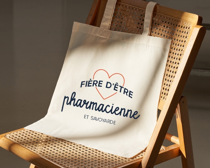 Tote bag personnalisable - Fière d'être pharmacienne