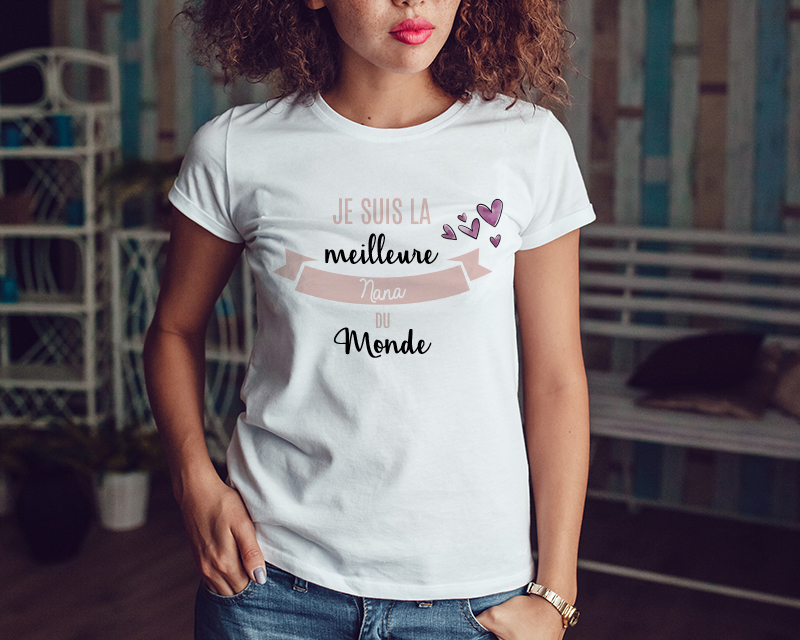 T-shirt blanc Personnalisable - Je suis la meilleure