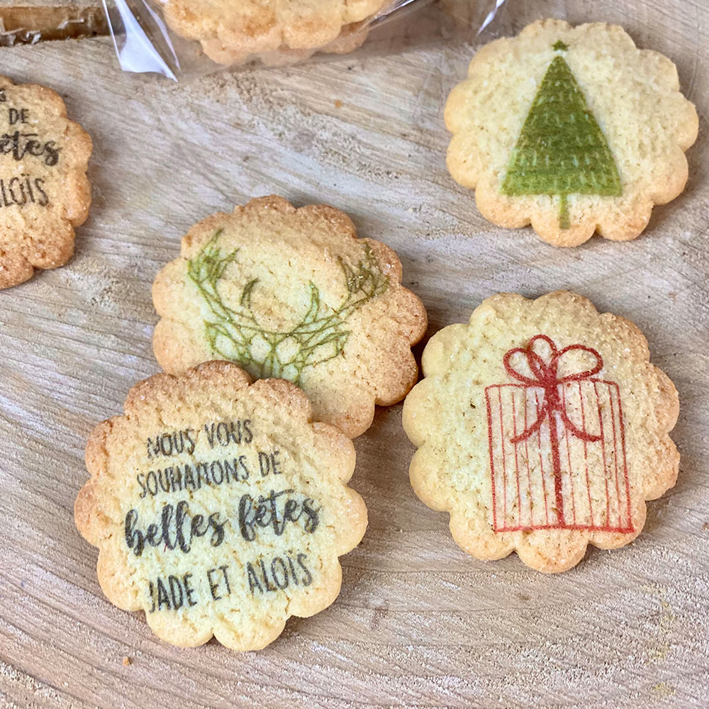 Coffret de biscuits personnalisé - Noël - Cadeaux.com