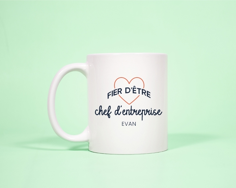 Mug personnalisable - Fier d'être chef d'entreprise