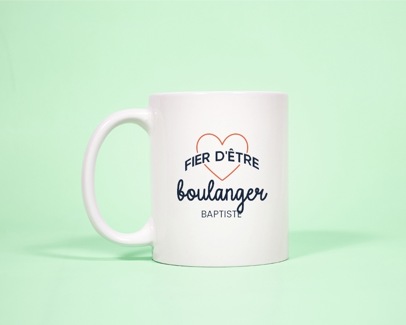 Mug personnalisable - Fier d'être boulanger