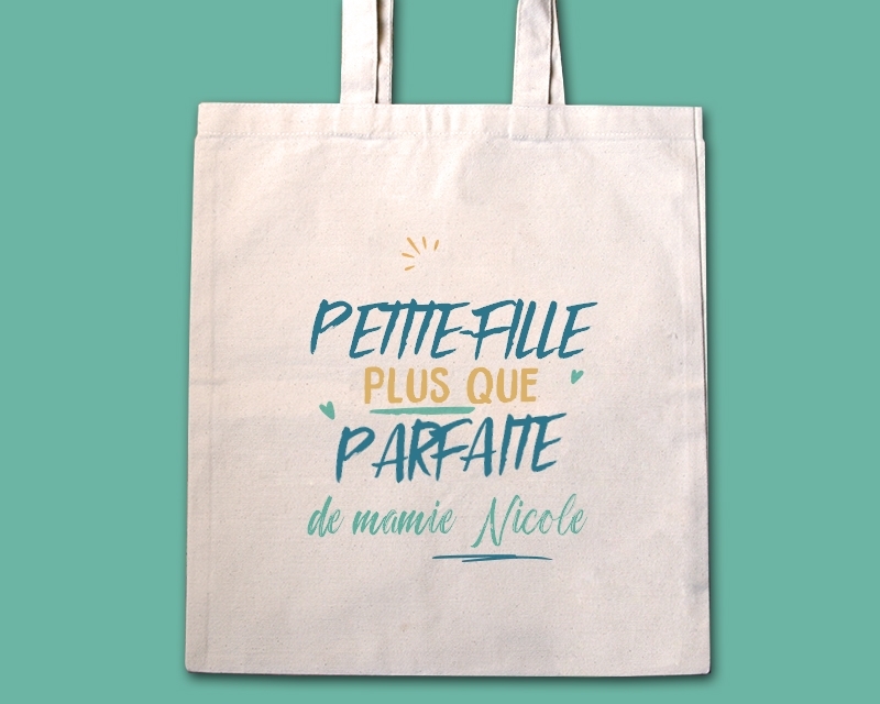 Tote bag personnalisé - Petite-fille la plus...