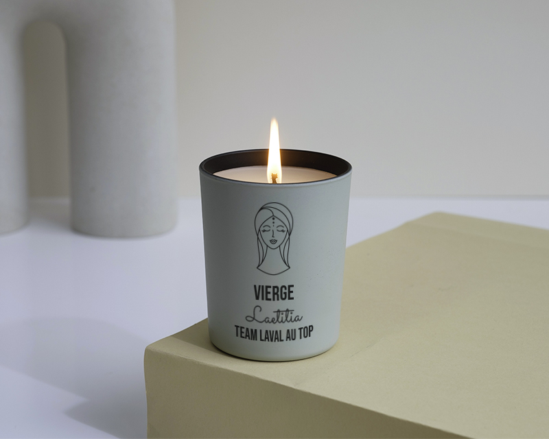 Bougie personnalisable signe astro zodiaque