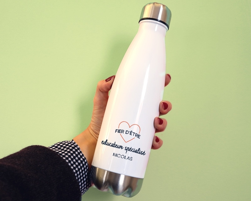 Gourde personnalisable - Fier d'être educateur spécialisé