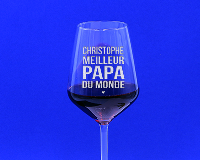 Verre à Vin Meilleur Papa