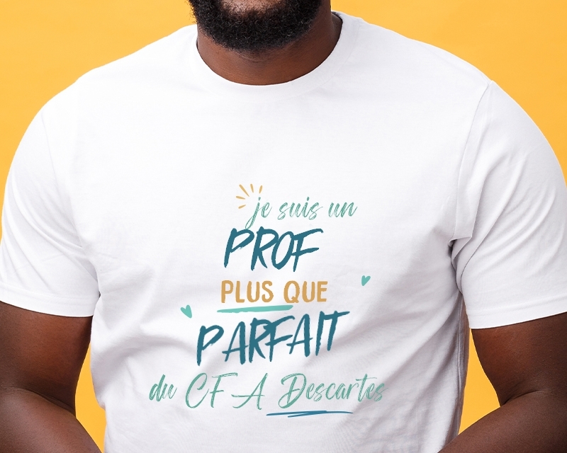 T-Shirt homme personnalisé : Prof le plus...