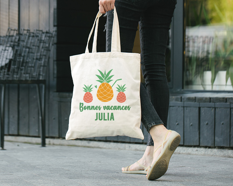 Tote bag personnalisé ananas
