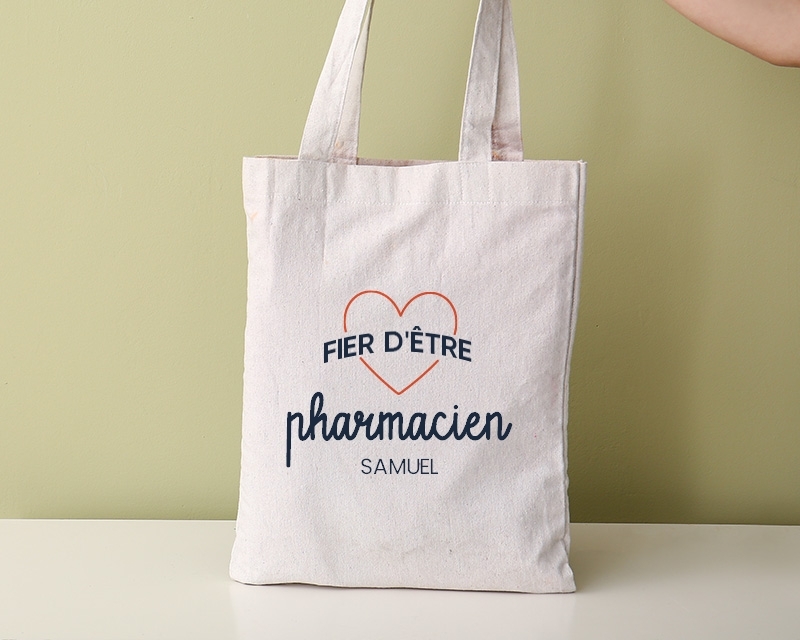 Tote bag personnalisable - Fier d'être pharmacien