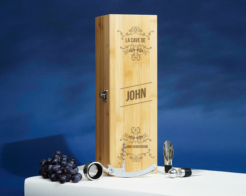 Coffret Sommelier gravé Prestige
