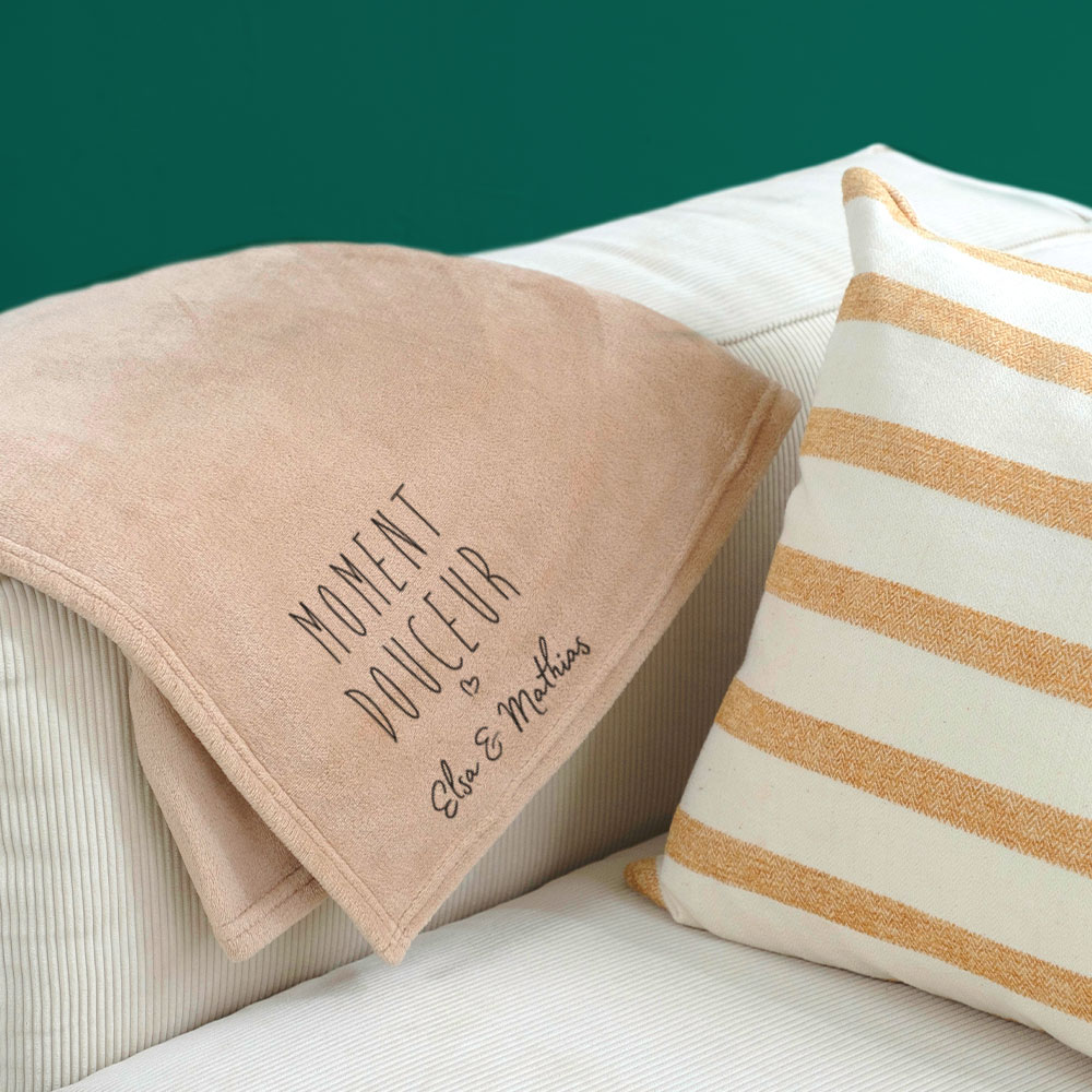 Plaid ultra-doux personnalisé - Cadeaux.com