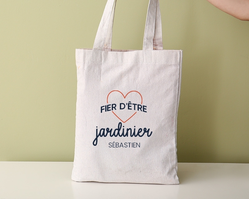 Tote bag personnalisable - Fier d'être jardinier