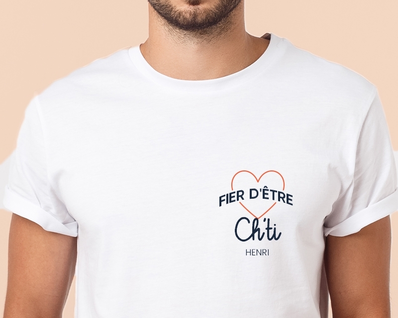 T-shirt Homme à personnaliser - Fier d'être Ch'ti