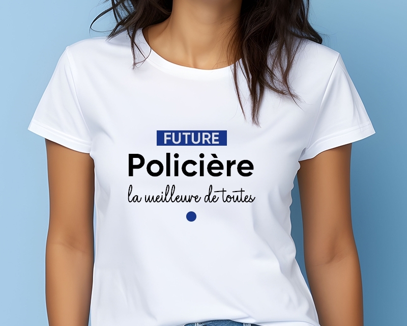T-shirt Femme personnalisable - Future policière