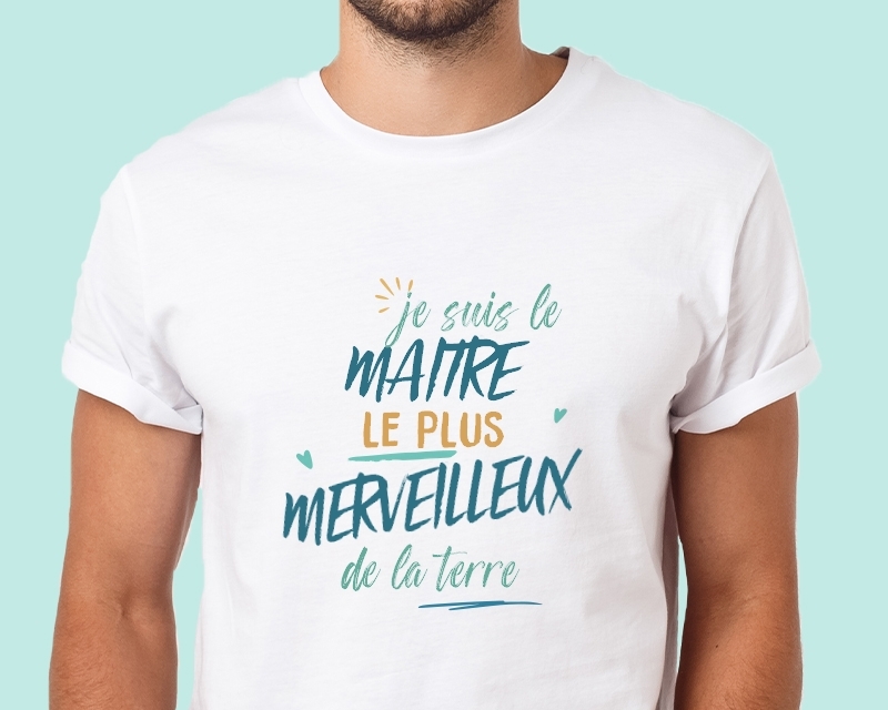 T-Shirt homme personnalisé : Maitre le plus...