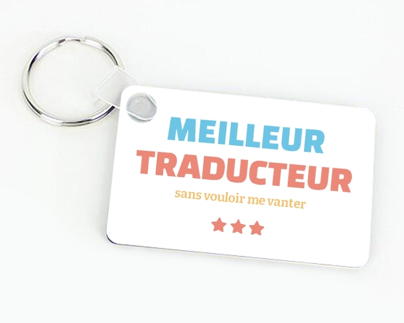 Porte-clés personnalisable - Meilleur Traducteur