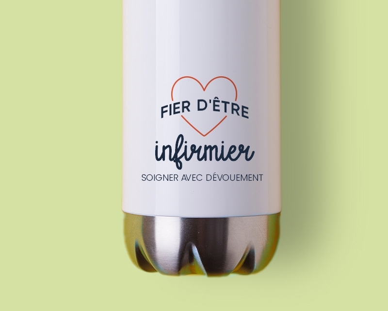 Gourde personnalisable - Fier d'être infirmier