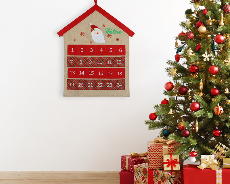Calendrier de l'Avent à suspendre
