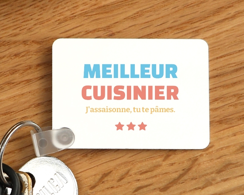 Porte-clés personnalisable - Meilleur Cuisinier