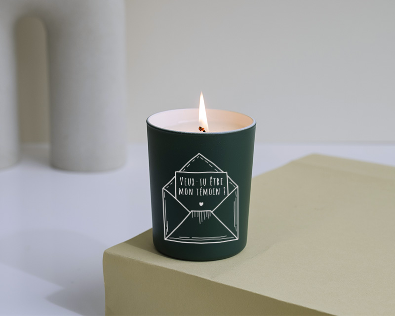 Bougie parfumée personnalisée Veux-tu être ma femme ?