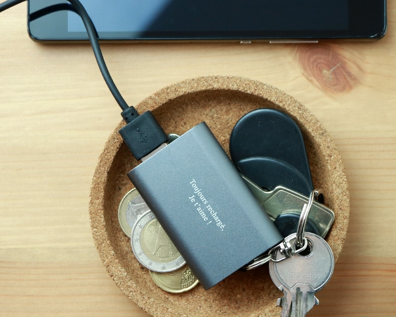 Batterie externe porte-clés personnalisée