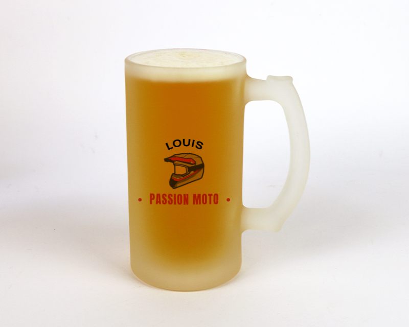 Chope de bière personnalisée - Passion Moto