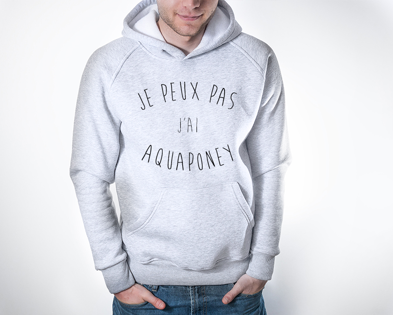 Sweat à capuche Personnalisable - Je peux pas (...)