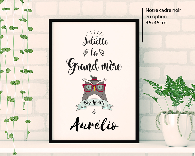 Affiche Grand-mère trop chouette