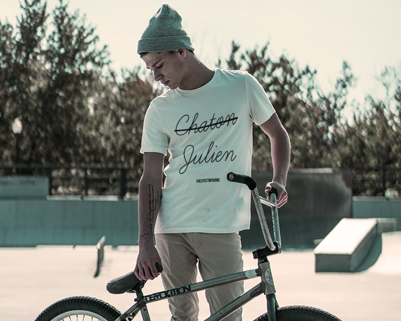 T-shirt blanc Homme - Respect My Name
