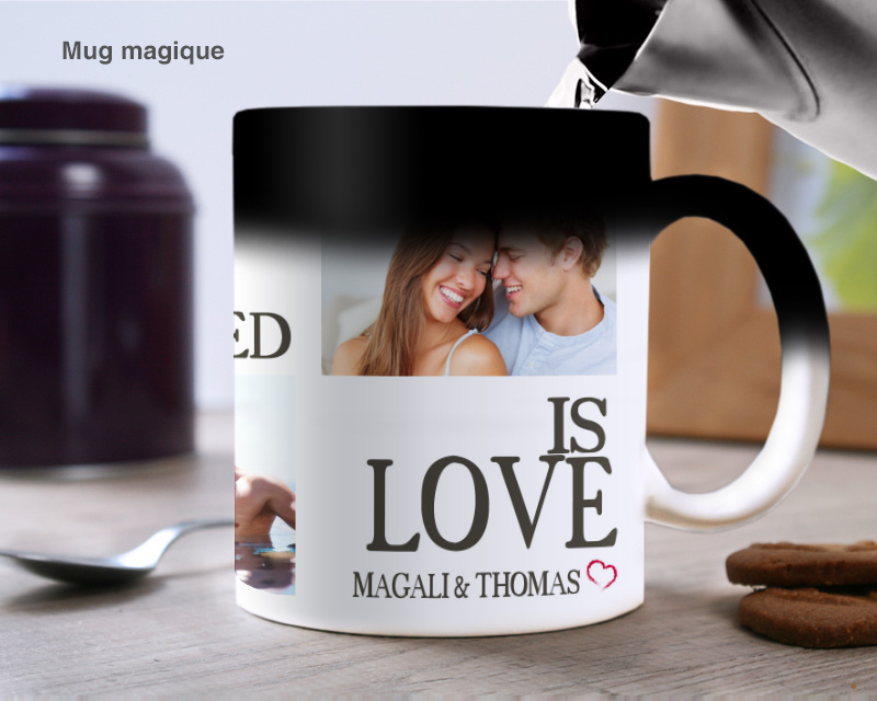 Mug personnalisé photo - Message d'amour