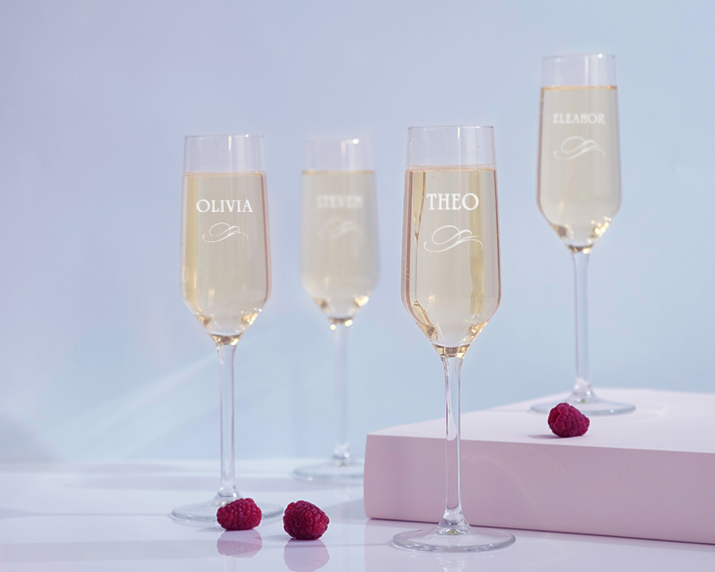 Flûtes à champagne personnalisées - Prénom