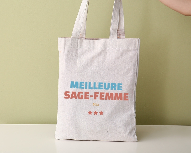 Tote bag personnalisable - Meilleure Sage-femme