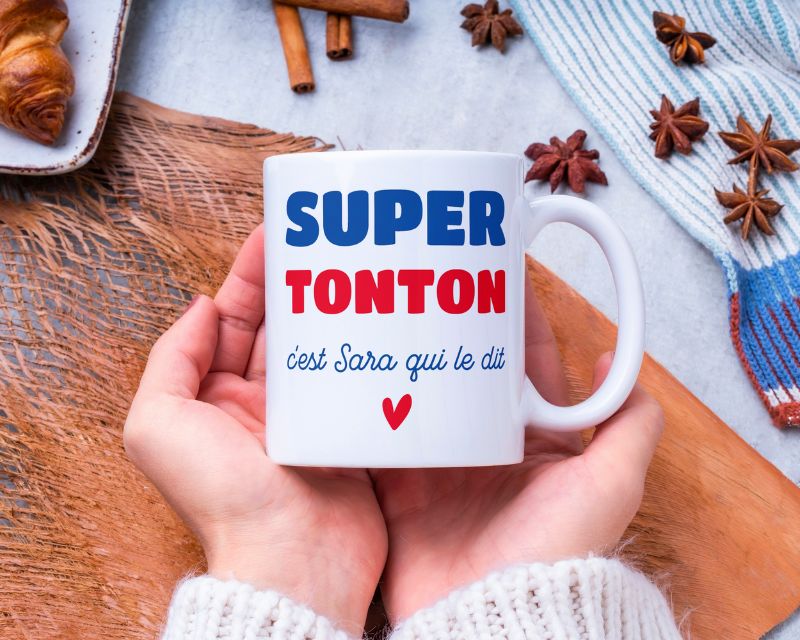 Mug personnalisé - Super Tonton 