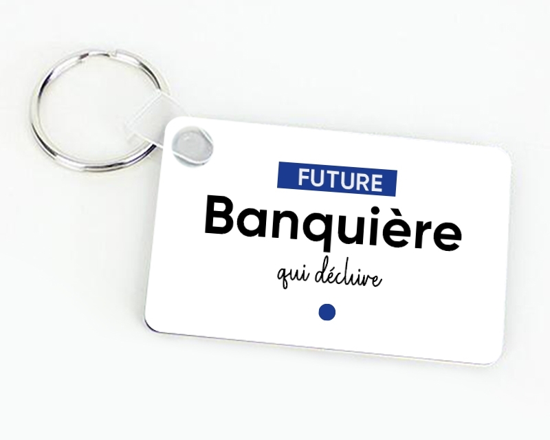 Porte-clef personnalisé - Future banquière