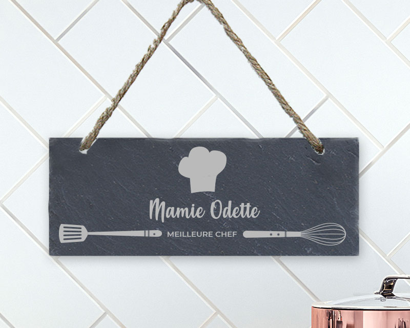 Plaque de porte personnalisable - Cuisine de Mamie