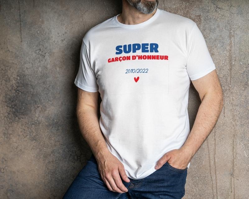 Tee shirt personnalisé homme - Super Garçon d'honneur