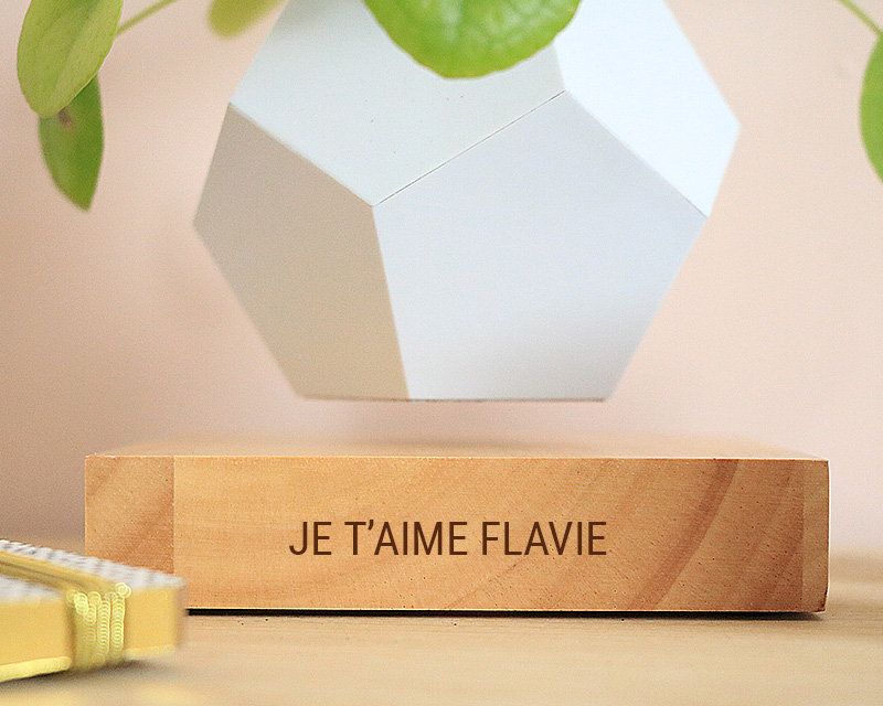 Pot pour plante en lévitation - Message