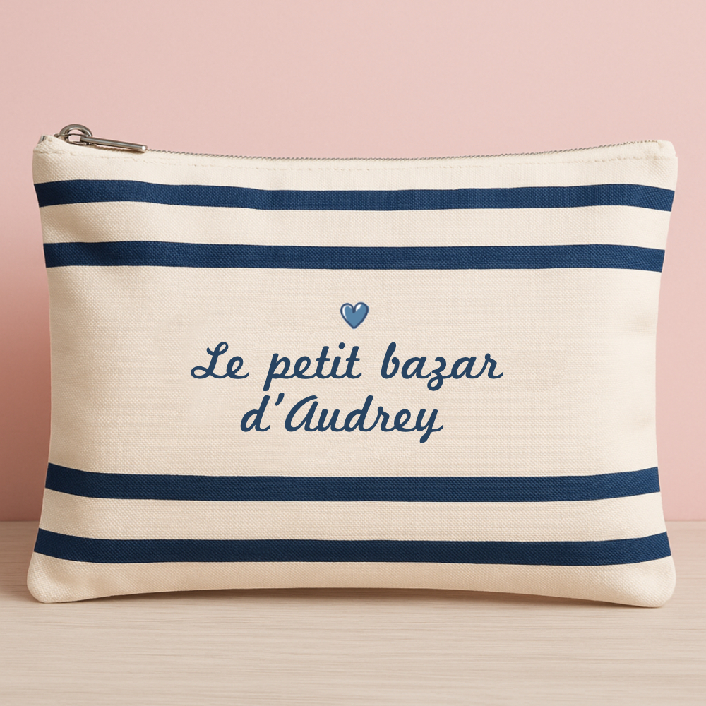 Trousse marinière personnalisable