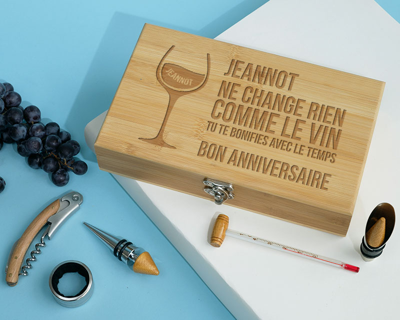 Coffret Sommelier personnalisable et accessoires Vin 1
