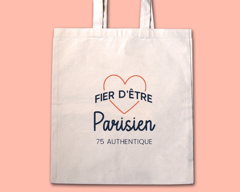 Tote bag personnalisable - Fier d'être Parisien