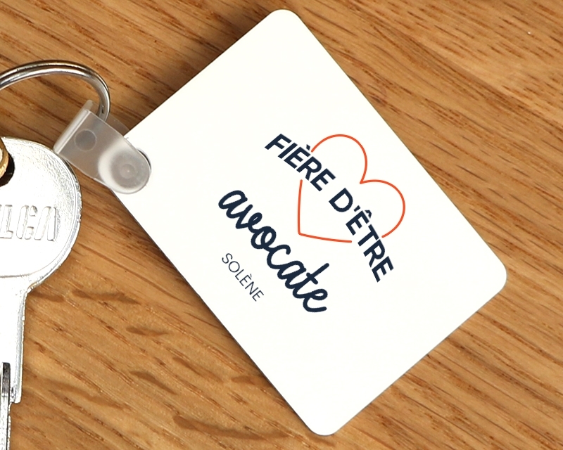 Porte-clés personnalisable - Fière d'être avocate