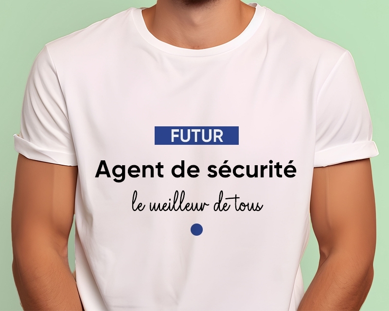 Tee shirt personnalisé homme - Futur agent de sécurité