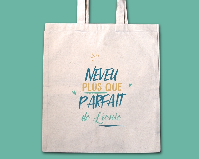 Tote bag personnalisé - Neveu le plus...