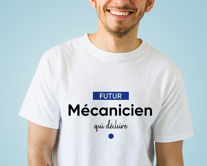 Tee shirt personnalisé homme - Futur mécanicien