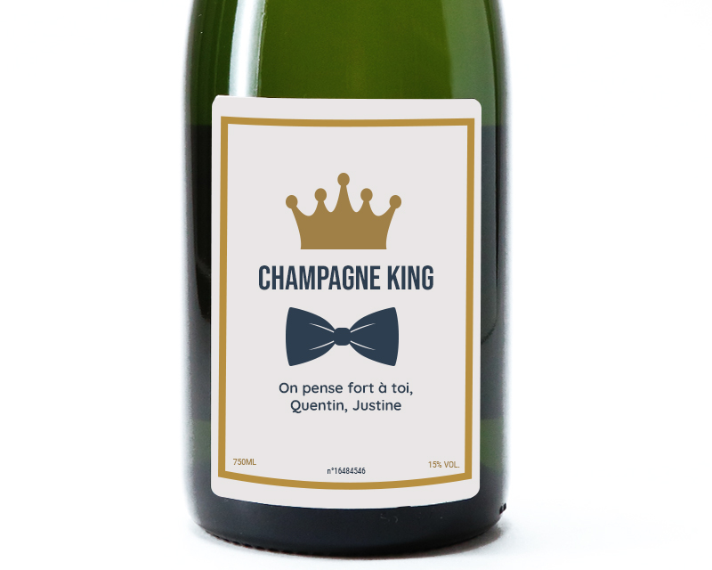 Champagne personnalisable - Papa Royal