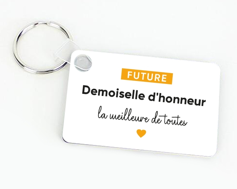 Porte-clés personnalisable - Future demoiselle d'honneur
