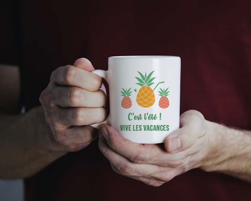 Mug personnalisé message - Ananas